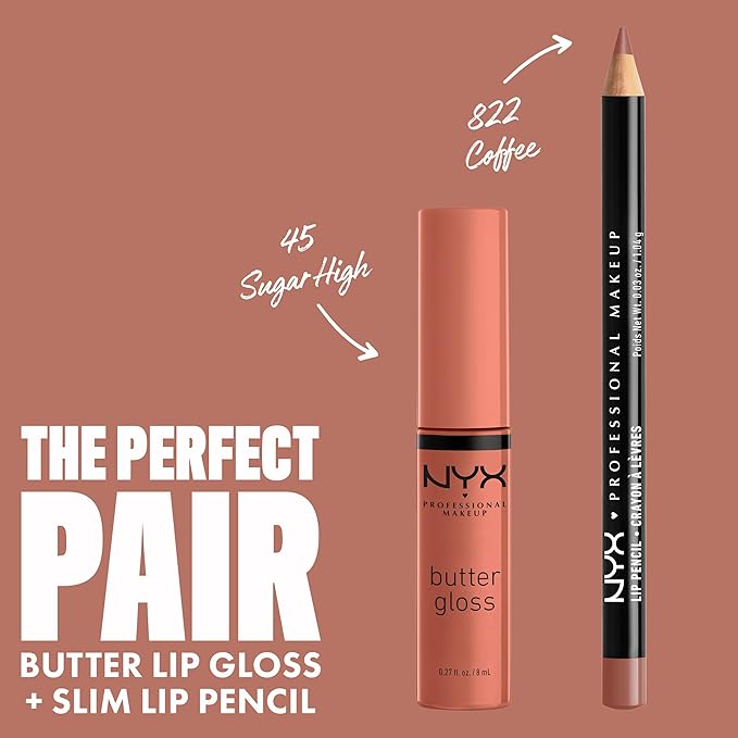 NYX PROFESSIONAL MAKEUP Butter Gloss Brown Sugar, Non-Sticky