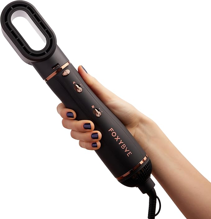 FoxyBae 3-in-1 Ceramic Interchangeable Hair Tools - Blowout [Black Rose-Gold]