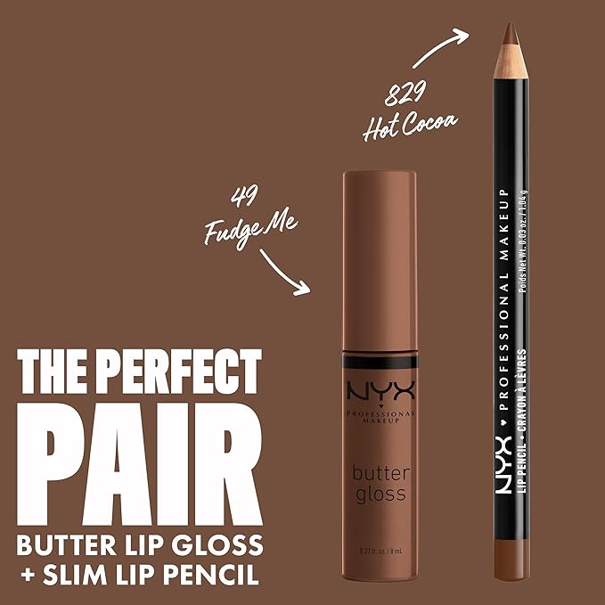 NYX PROFESSIONAL MAKEUP Butter Gloss Brown Sugar, Non-Sticky