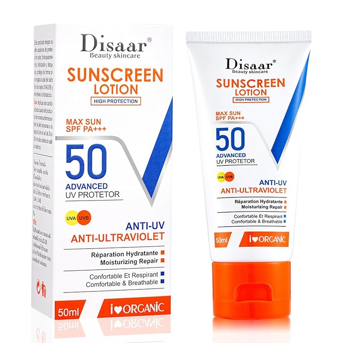 Face Sunscreen SPF 50，Daily Moisturizing