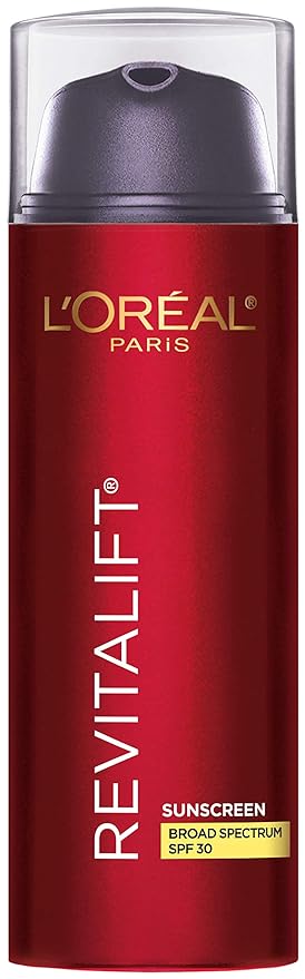 L'Oreal Paris Revitalift Triple Power Anti-Aging Broad Spectrum SPF 30 Sunscreen, Pro Retinol, Hyaluronic Acid & Vitamin C Lotion, Reduces Wrinkles 1.7 Oz