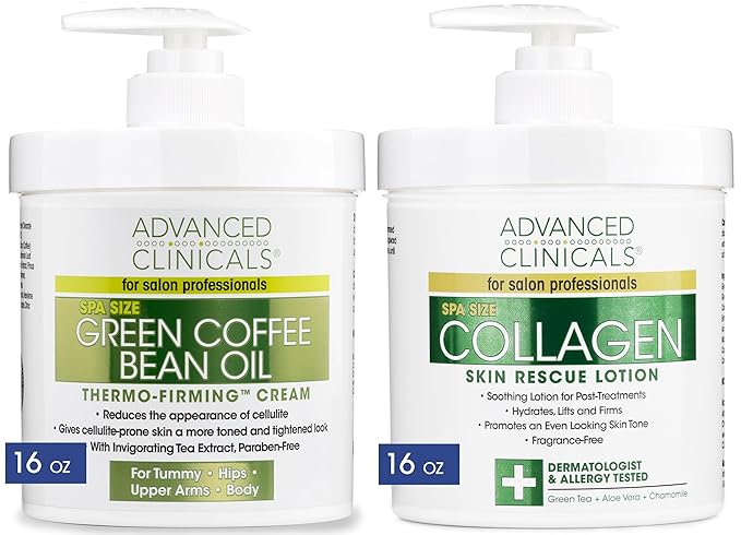 Advanced Clinicals Collagen Firming Cream + 16oz