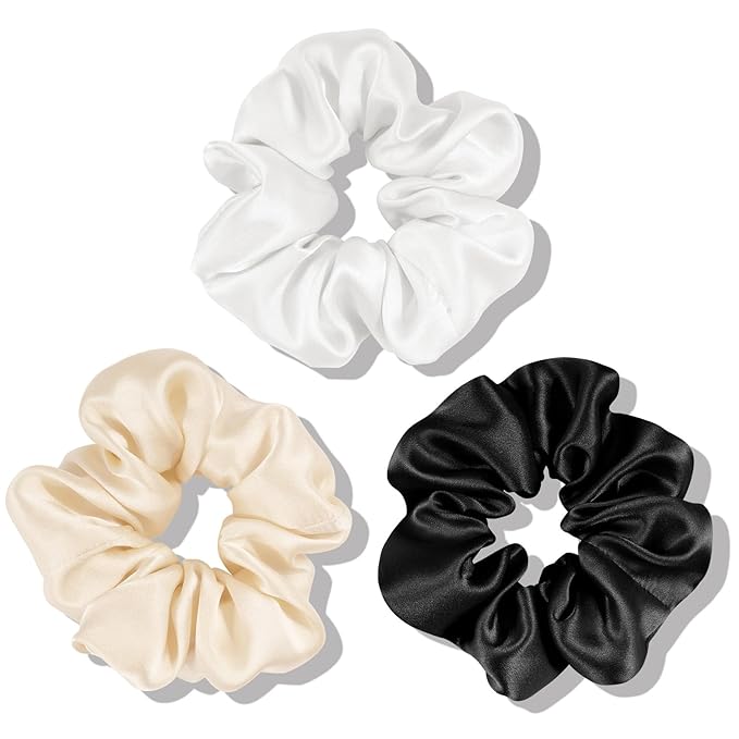 OLESILK 100% Mulberry Silk-Scrunchies for