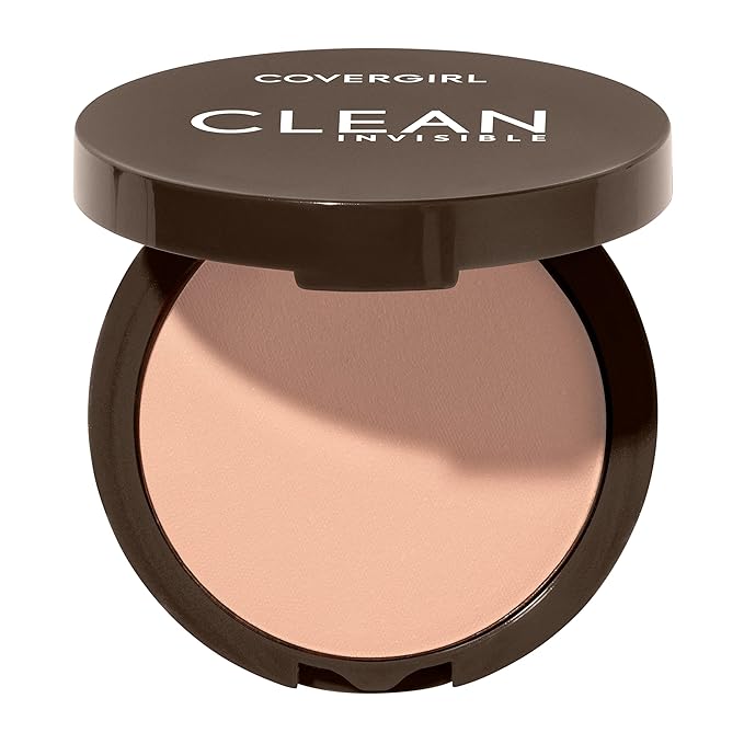 Covergirl Clean Invisible Pressed Powder, Lightweight, Breathable, Vegan Classic Beige, 0.38oz