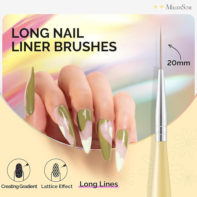 MelodySusie Nail Art Liner Brushes