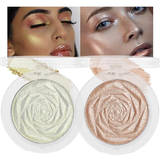 evpct Blonde Gold & Champagne Gold Face Highlighter