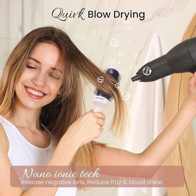 AIMIKE Nano Ionic Tech Ceramic Brush for Blow