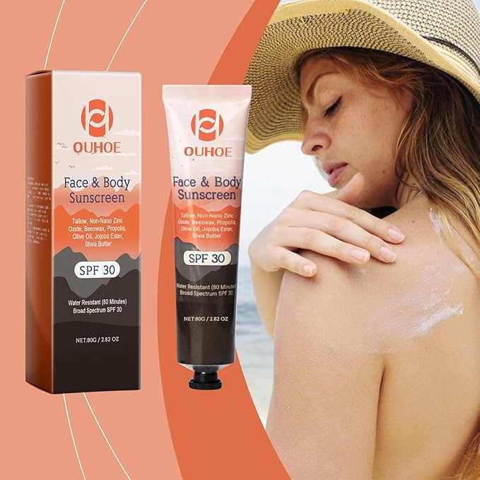 Sunscreen for Face & Body SPF 30,Moisturizing Sunscreen,Facial Moisturizing Sunscreen, Non-Greasy Formula Sunscreen