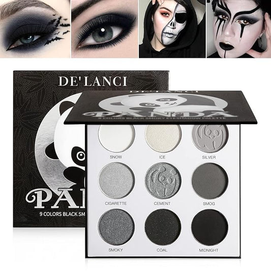 ecofavor Black Smoky Eye shadow Palette, DE’LANCI PANDA