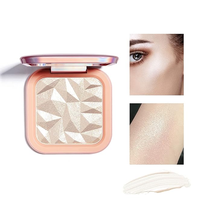 Face Highlighter Makeup Palette Kit, Shimmer Glitter Highlight Face