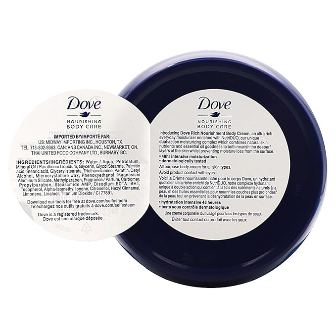 Dove Nourishing Body Care, Face, Hand, 2.53 Oz