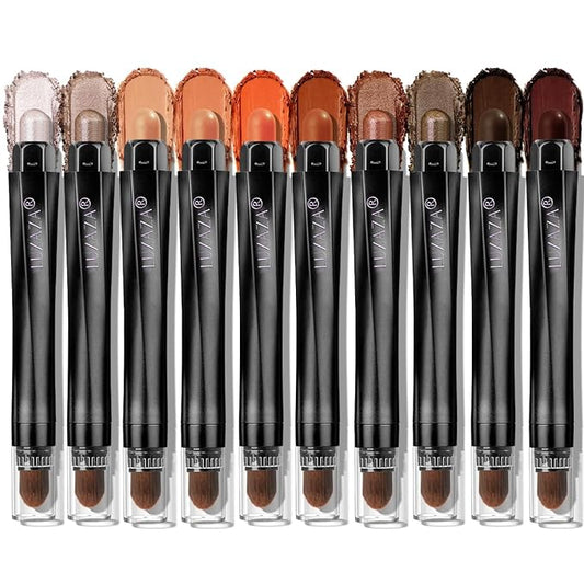 10pcs eyeshadow stick,shimmer and matte