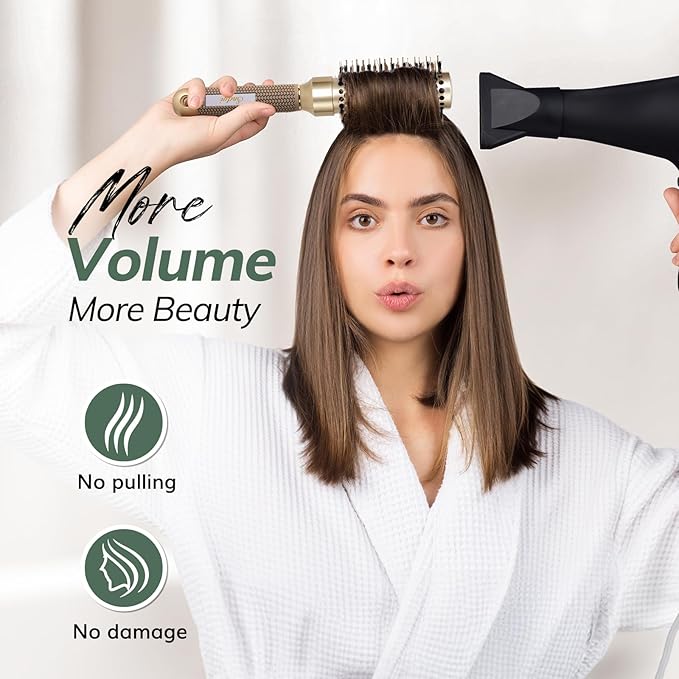 Round Brush for Blow Drying, Nano Thermal Ceramic