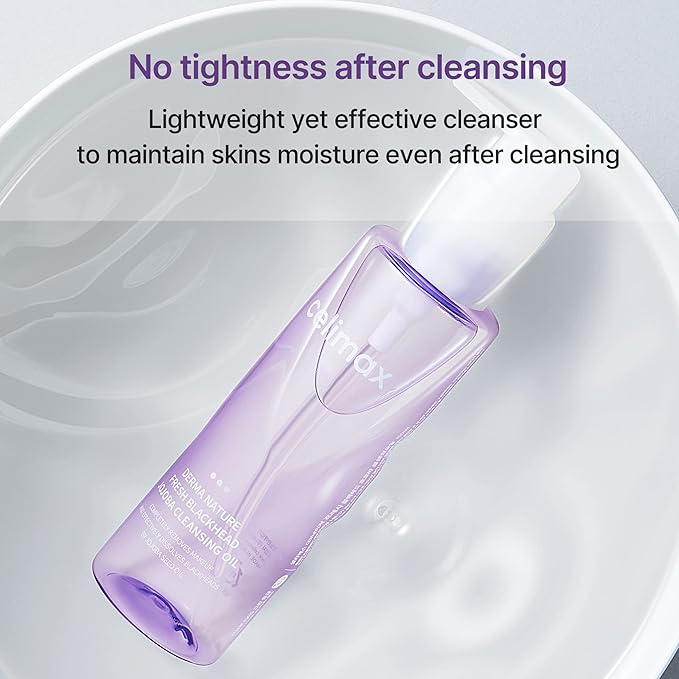 celimax Derma Nature Fresh Blackhead Jojoba Cleansing Oil | Light & Non-Greasy Daily Makeup Remover, Facial Cleanser, Clogged Pore & Blackheads Removal, 150ml