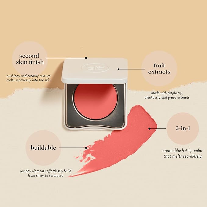 Honest Beauty 2-in-1 Creme Cheek Blush + Lip 1 oz