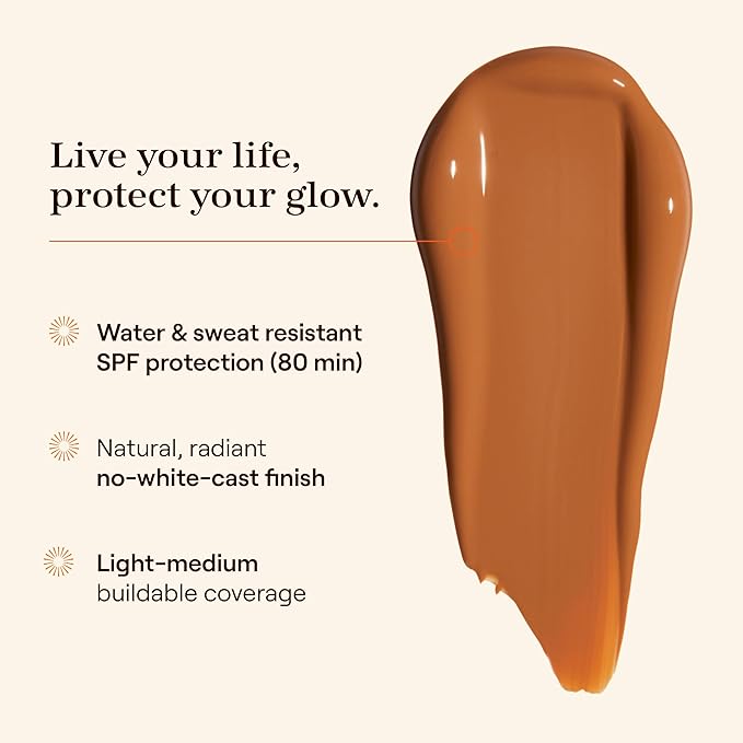 Live Tinted Hueguard Skin Tint SPF 50 - Tinted Mineral Sunscreen with Light-Medium Buildable Coverage With a Hydrating and Radiant Finish - Water and Sweat Resistant, 1.35 fl oz - Shade 05