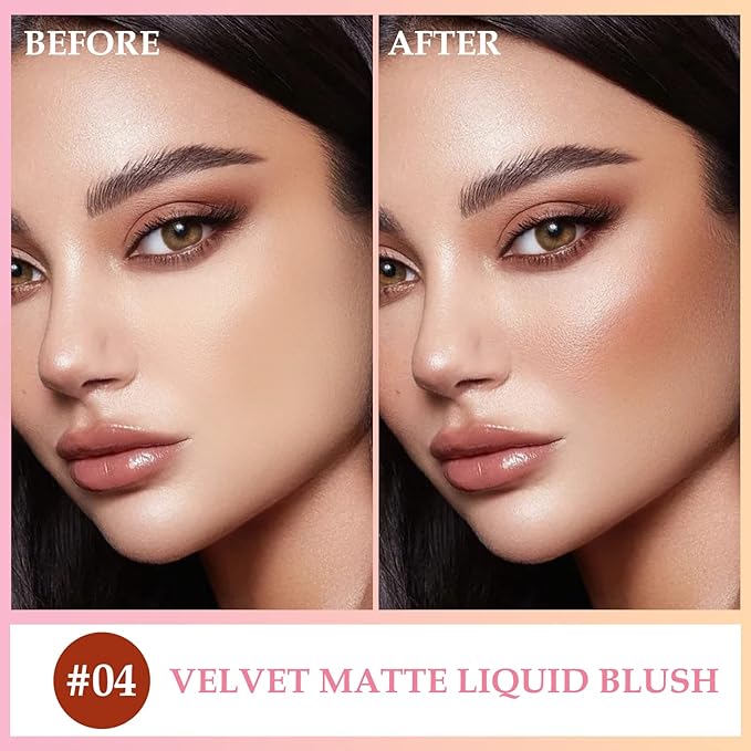 Boobeen Liquid Blush Velvet Cream Blush Makeup Matte Face