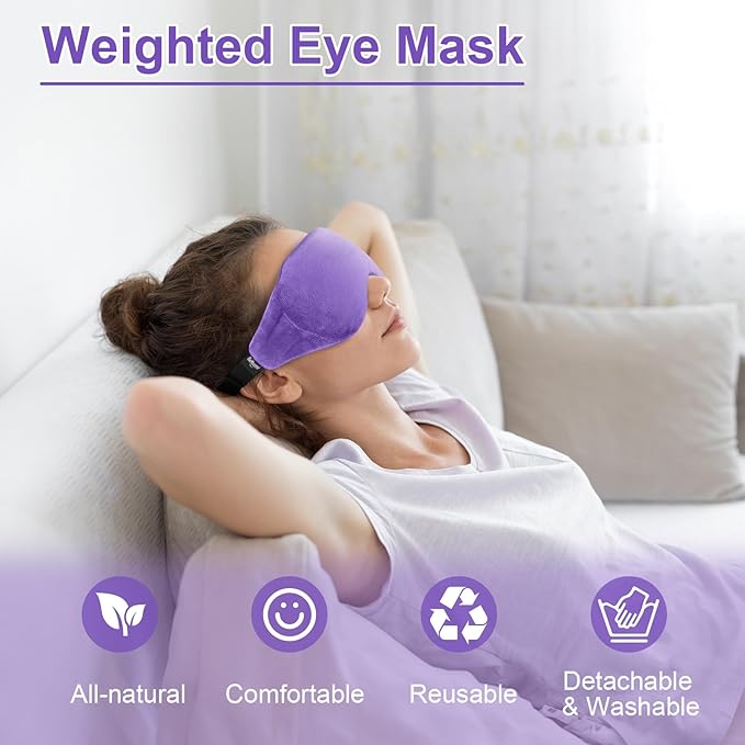 Weighted eye mask for sleeping,