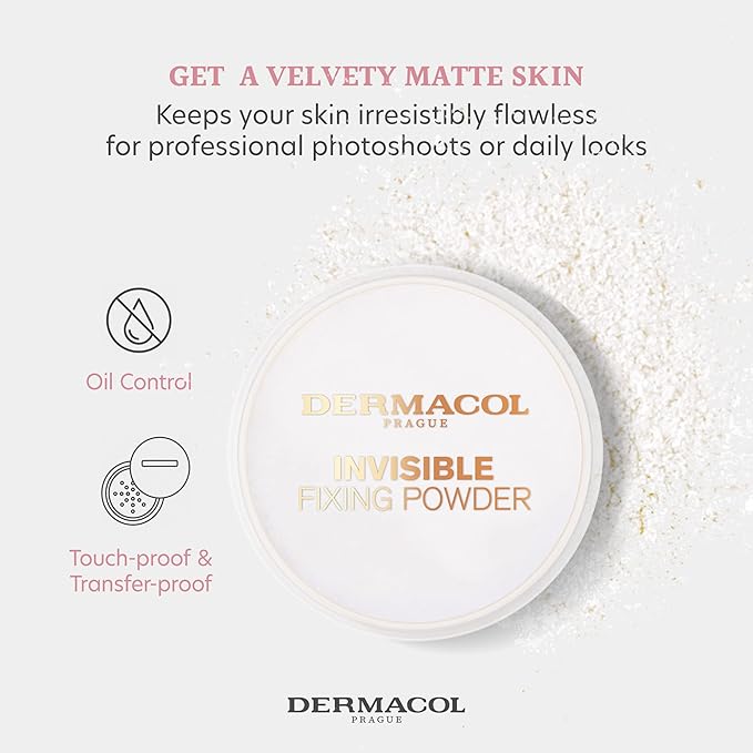 Dermacol - Invisible Fixing Face Powder, Touch-proof Translucent Face 5 g