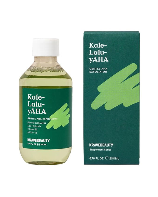 Krave Beauty Kale-Lalu-yAHA - Gentle 5.25% AHA Exfoliator fl oz