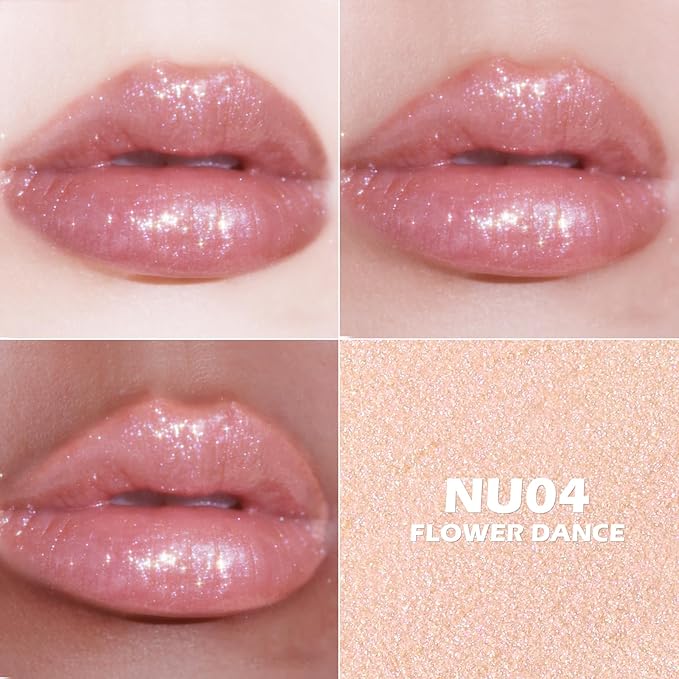 FOCALLURE Moisturizing Shiny Lipstick,Pearl Shimmery Finish,Hydrating Tinted Lip