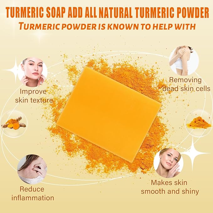 5 Pack Turmeric Soap Bar Turmeric