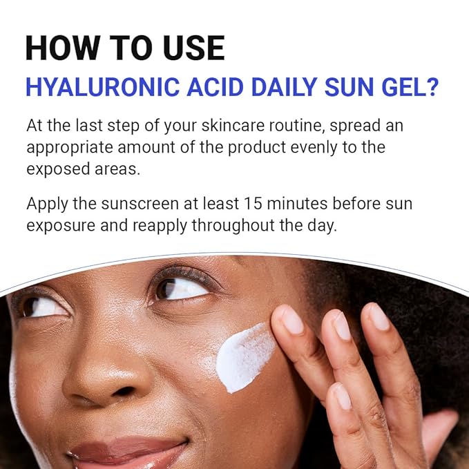 ISNTREE Hyaluronic Acid Daily Sun Gel 50ml, 1.69 fl oz | SPF 30 PA+++ | Moisturizing Sunscreen | No White Cast | Lightweight | Mild Formula | Korean Skincare