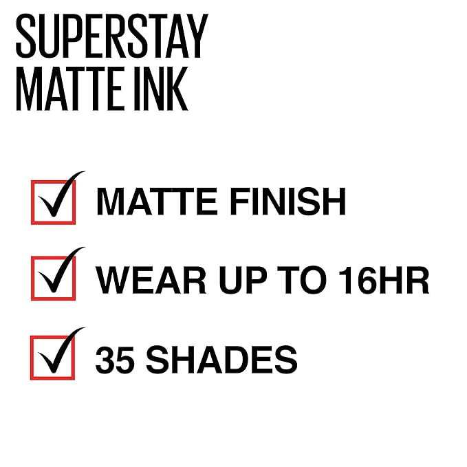 Maybelline Super Stay Matte Ink Liquid Lipstick Makeup,