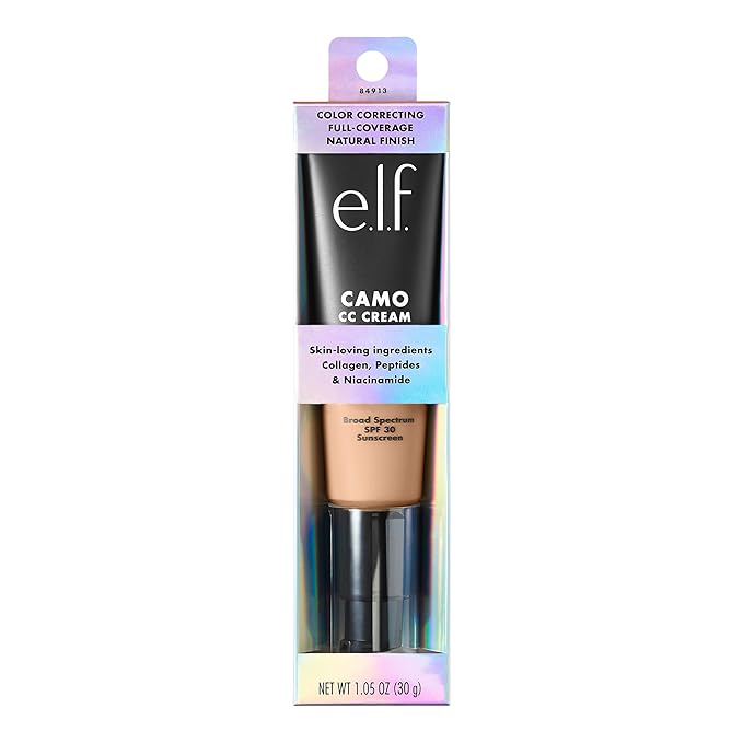 e.l.f. Camo CC Cream, SPF 30 Color-Correcting Medium-To-Full 250 W