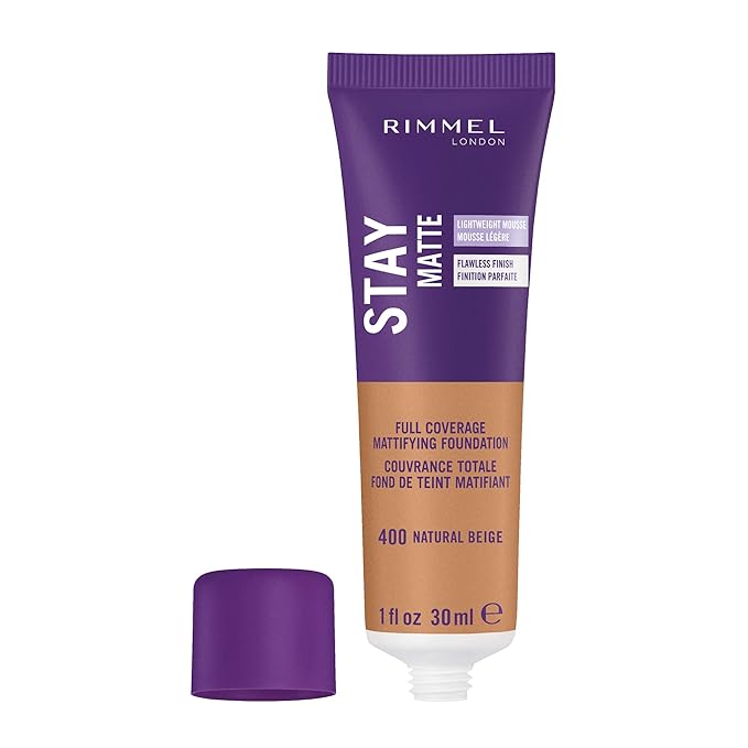 Rimmel London Stay Matte Liquid Mousse - 400 Control, Oil-Free, 1oz