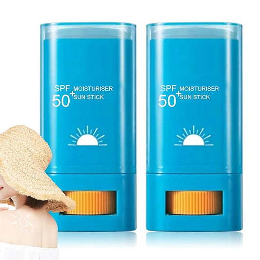 2 Pcs Sunscreen Stick SPF 50+,Face Sunscreen for All Skin Types