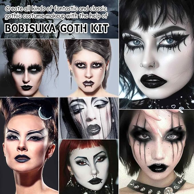 Halloween Goth Makeup, Complete Goth Make Up Set