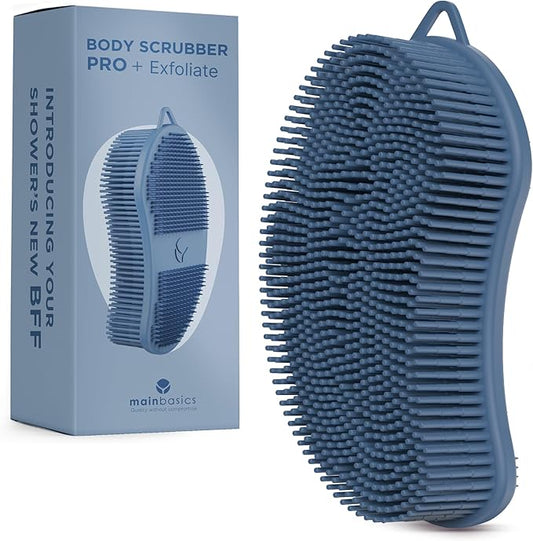 Mainbasics exfoliating silicone body scrubber