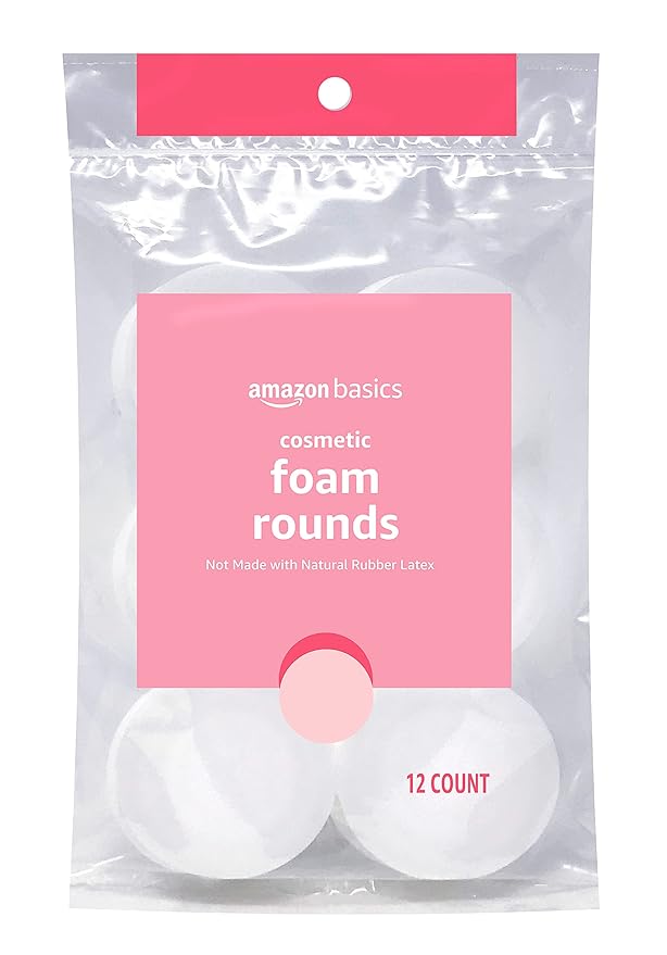 Amazon basics cosmetic foam rounds