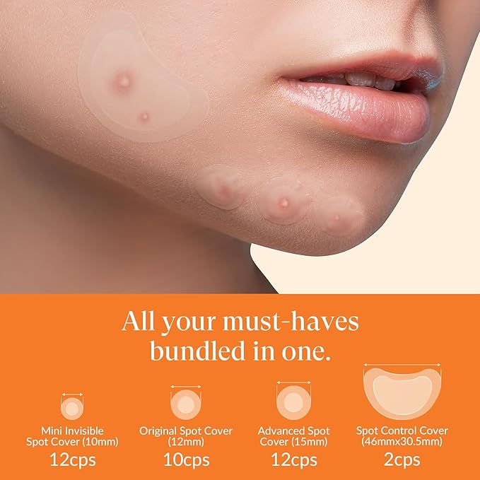 RPELife Hydrocolloid Pimple Patches with Salicylic Acid for Face, Acne Pimple Patch Invisible Spot Cover Treatment for Zits, Blemishes, and Pimples,Absorbing Zit Patch for Clear Skin (36 Count）