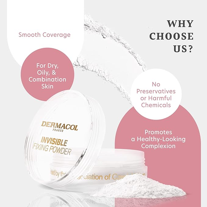 Dermacol - Invisible Fixing Face Powder, Touch-proof Translucent Face 5 g