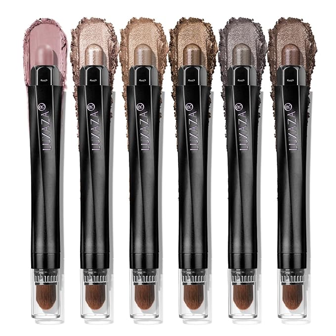 Neutral eyeshadow stick makeup set,