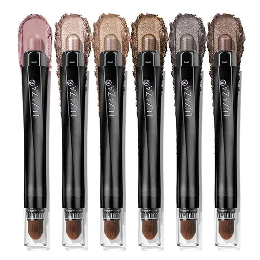 Neutral eyeshadow stick makeup set,