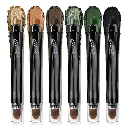 Neutral eyeshadow stick makeup set,