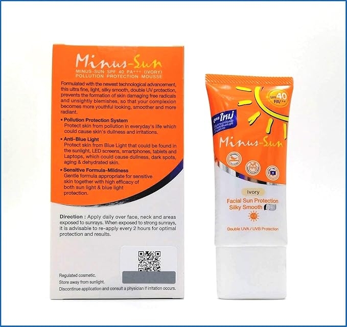 (New Formula x 1 Ounces) Facial Sun Protection Silky Smooth Plus with Broad Spectrum UVA1 UVA2 and UVB Protection