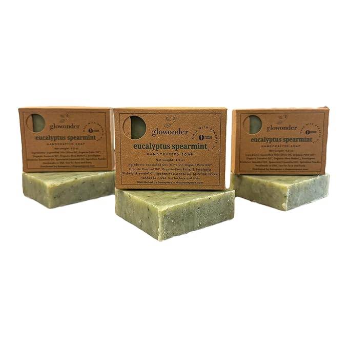 3 Pack Handmade Eucalyptus Spearmint Organic 13.5 oz