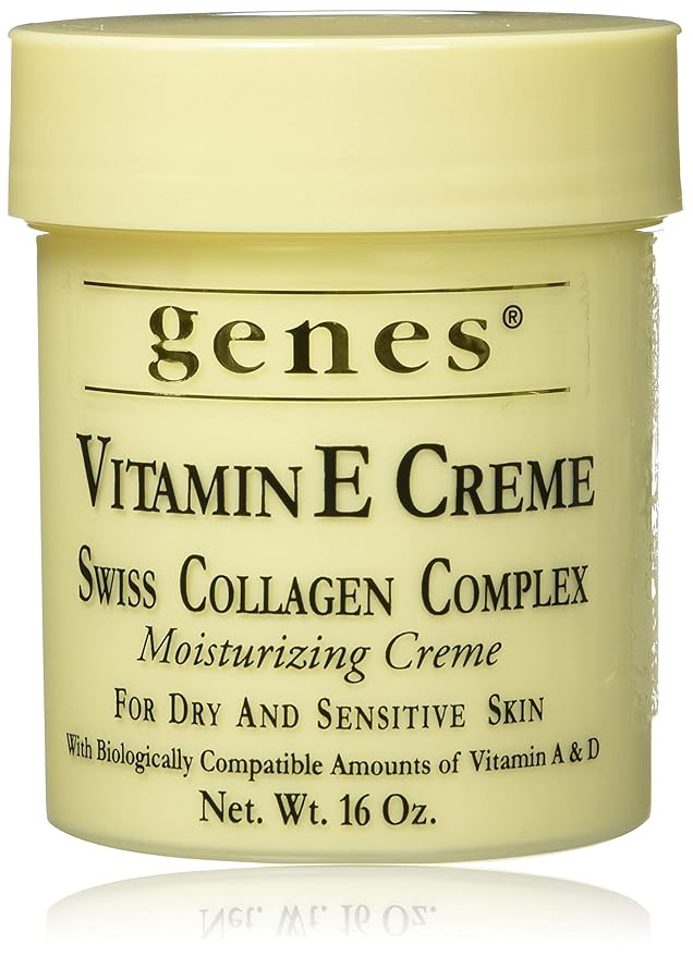 Genes Vitamin E Creme Swiss Collagen 16 oz