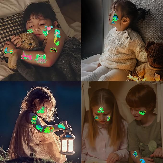 700+pcs luminous tattoos for kids,