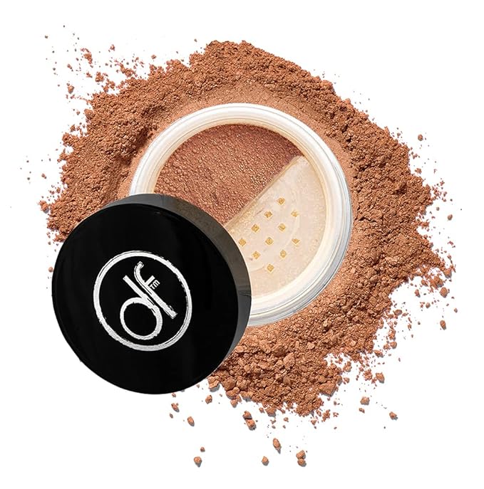 Mineral Powder Foundation for Sensitive Skin, Powder Sunscreen with SPF 26, All Natural Ingredients, Anti-oxidant protection, Made in the Shade by Dermaflage, 0.4 oz