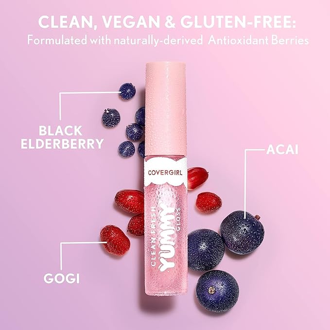 Covergirl Clean Fresh Yummy Gloss, Glamingo Pink & Lip