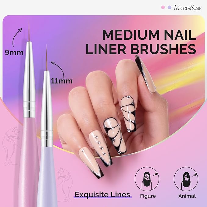 MelodySusie Nail Art Liner Brushes