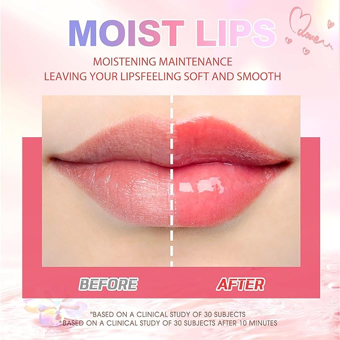 LANGMANNI Moisturizing Lip Oil,No-Sticky Lip Gloss Lip Balm