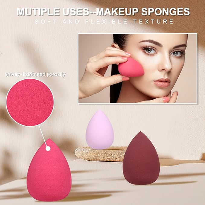 Foundation Liquid Full Coverage Matte Oil Control Concealer Makeup Sponges