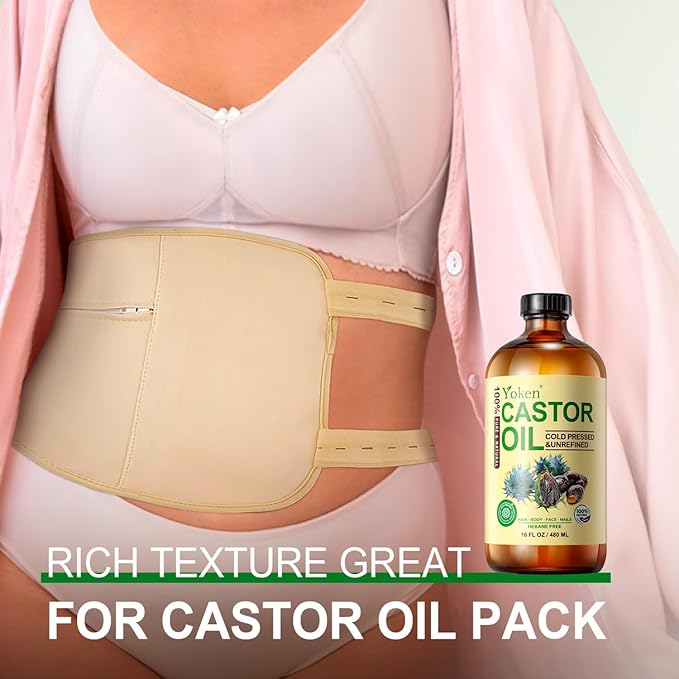 Yoken Pure Castor Oil Glass Bottle