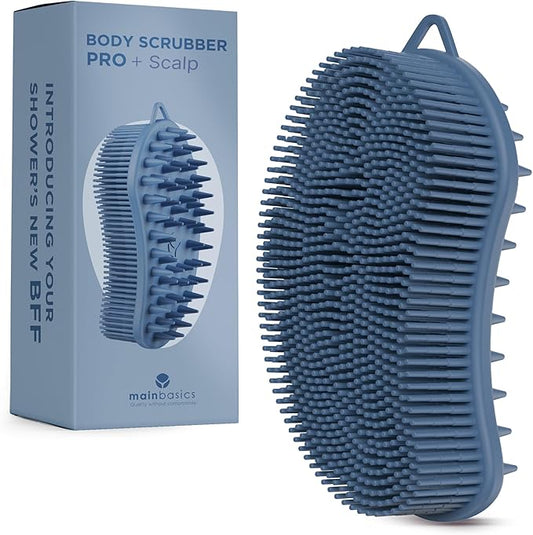 Mainbasics exfoliating silicone body scrubber